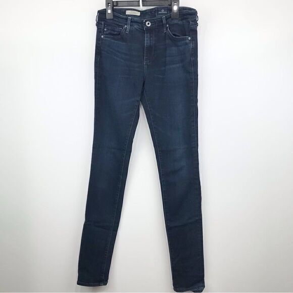 AG Adriano Goldschmied THE MIDDI Mid-Rise Dark Wash Legging - Picture 1 of 15